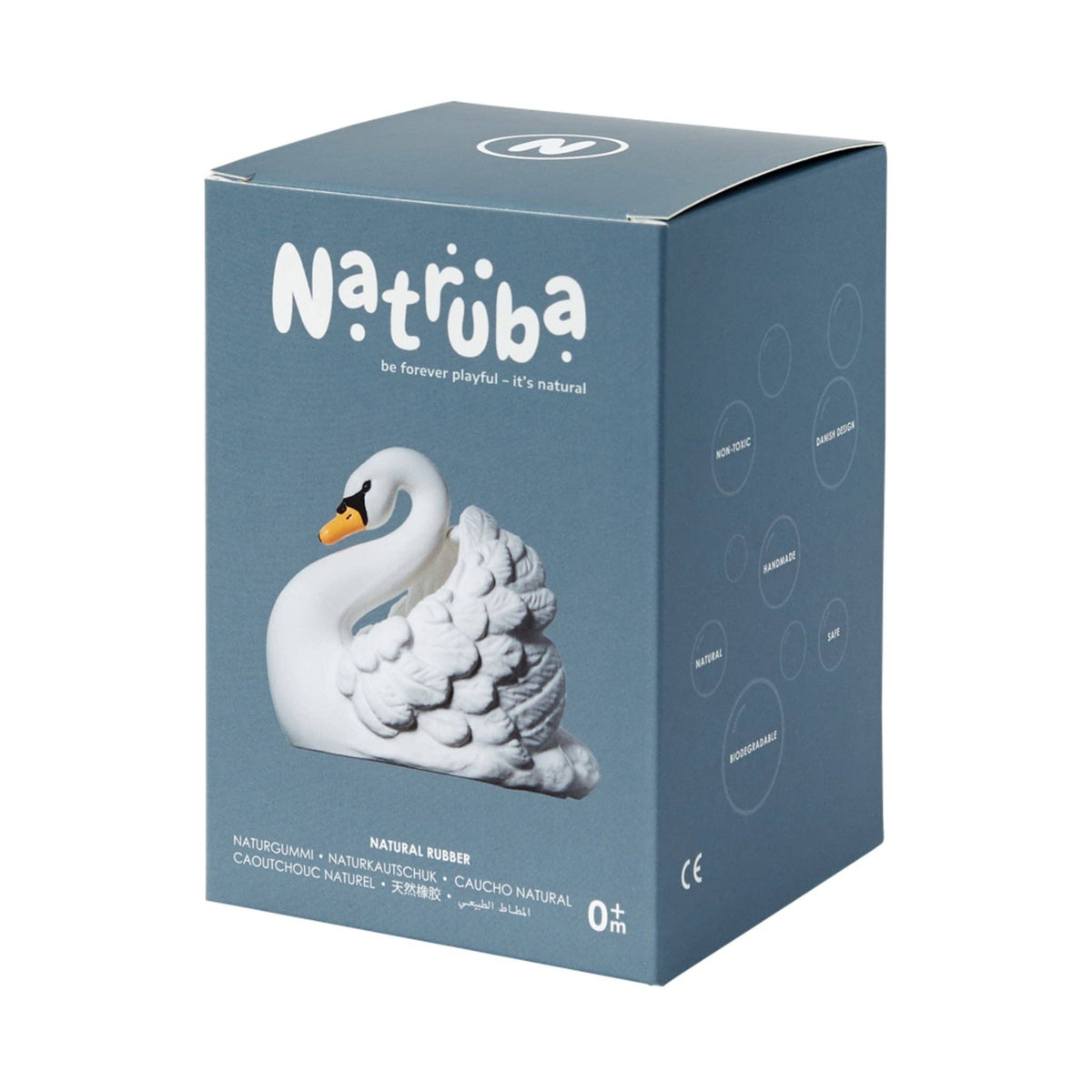 Badespielzeug aus Naturkautschuk Swan White