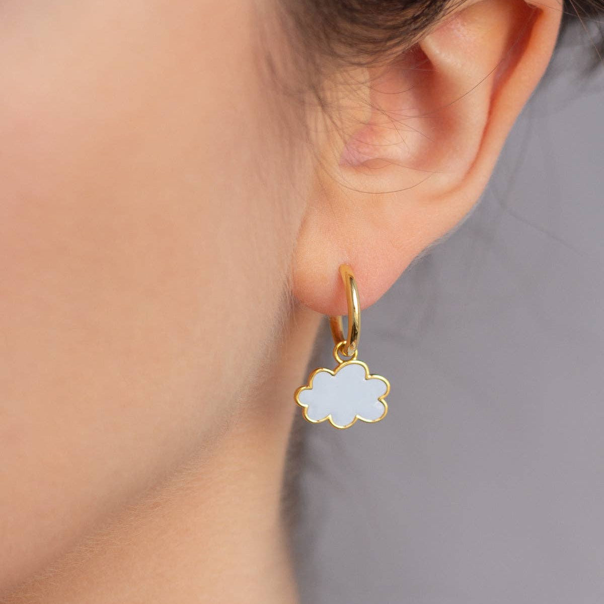 Cloud Hoop Earrings
