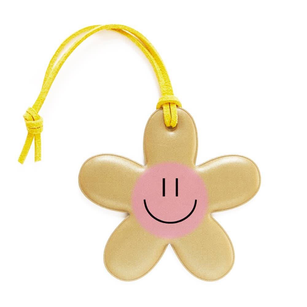 Gelber Happy Flower Reflektor in weicher Form