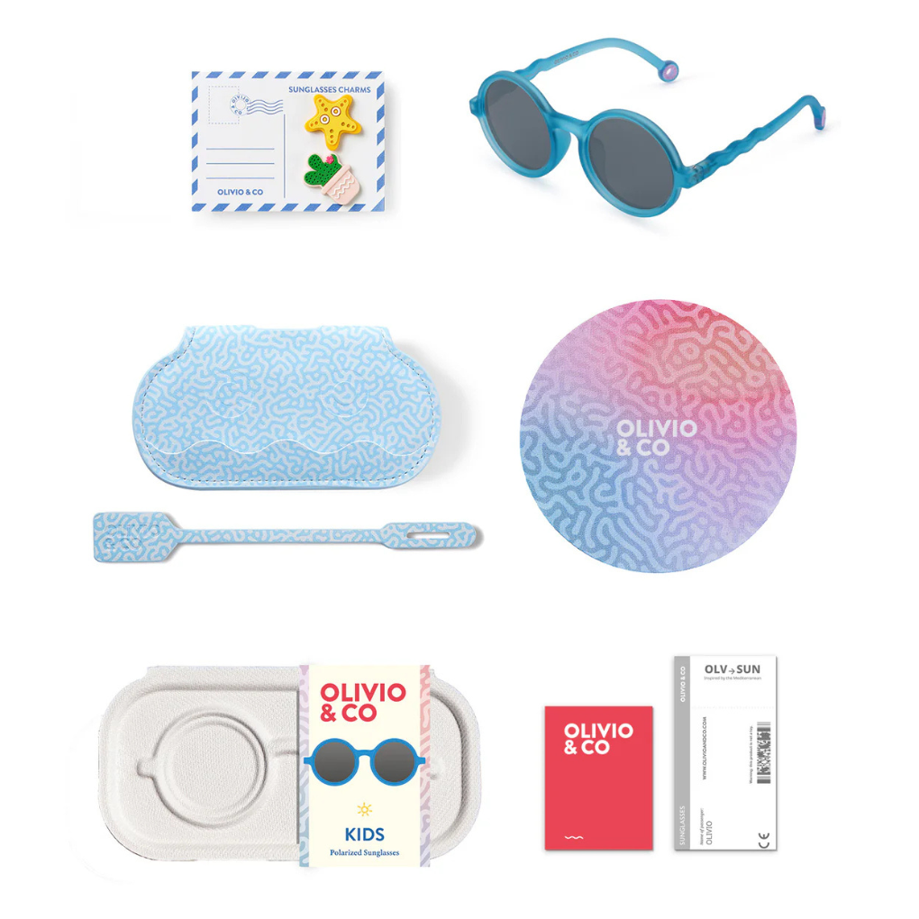 KIDS Round Sunglasses-Coral Reef-Reef blue 3-5 Jahre