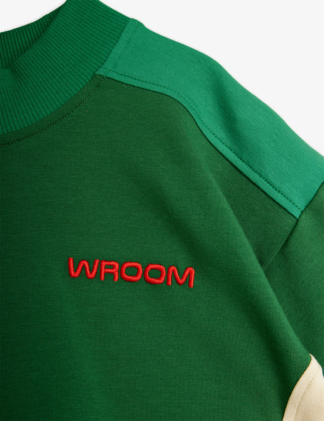 Wroom Emb Block Colored Ss Tee Green