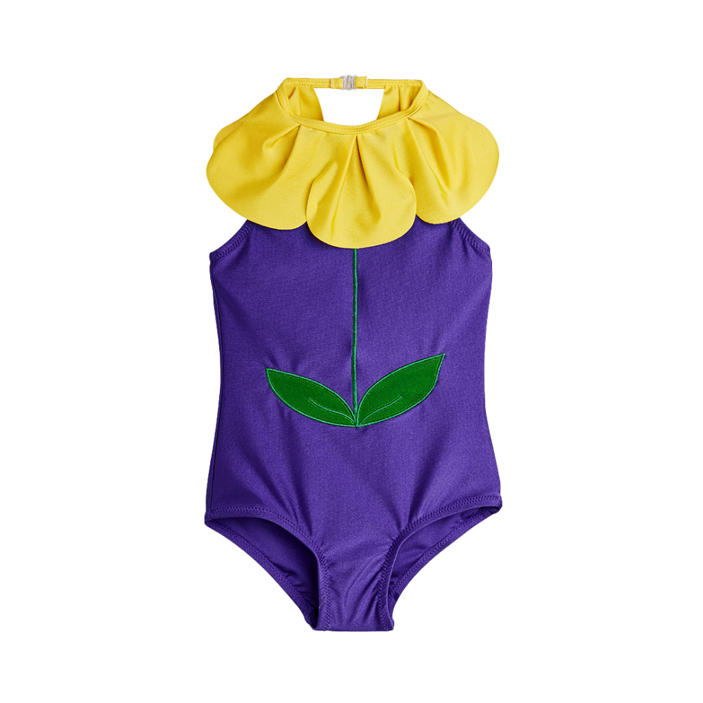 Flower halterneck swimsuit
