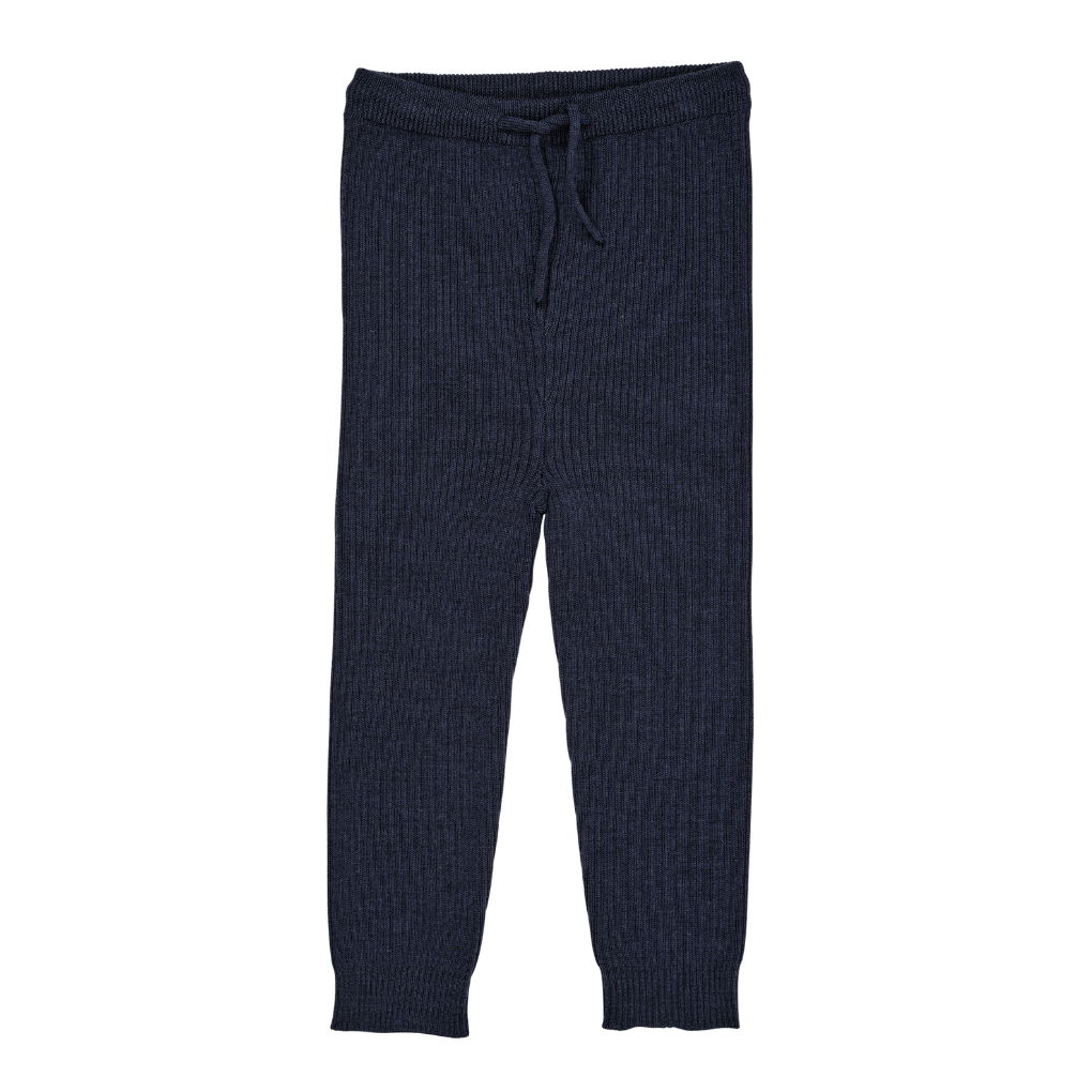 Merino Leggings Dunkelblau