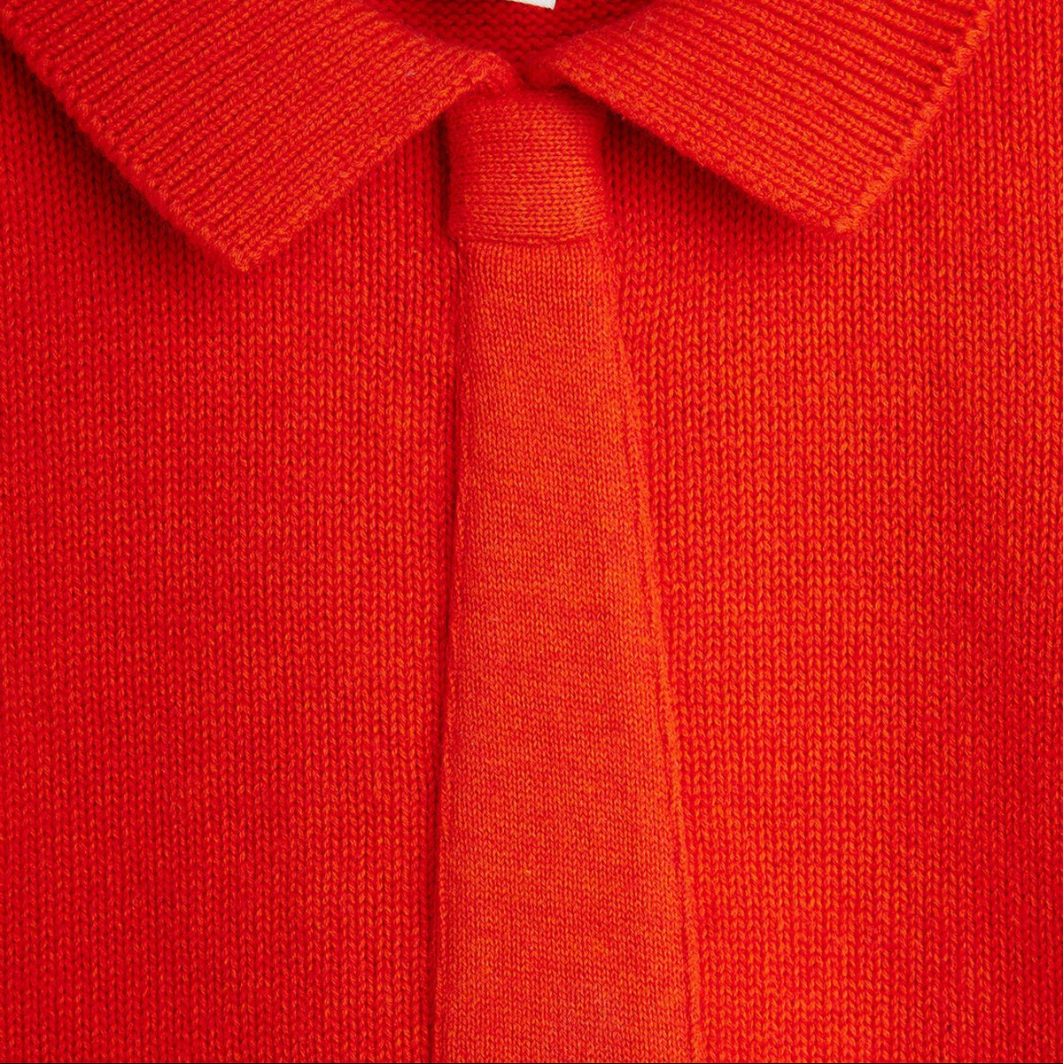 Knitted Tie Sweater