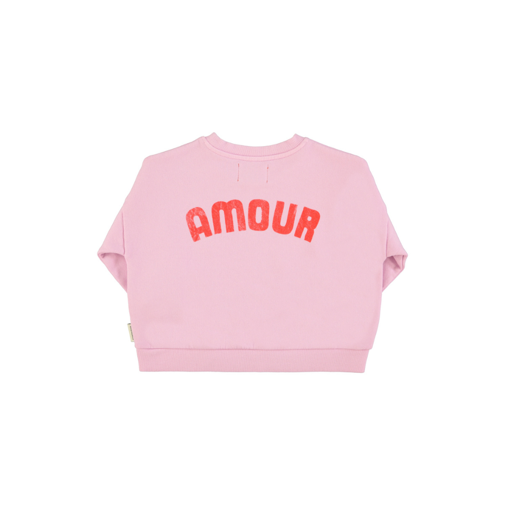 Sweatshirt Lila mit Herz