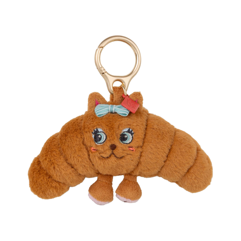 Cat Croissant Bag Charm Biscuit – Biscuit