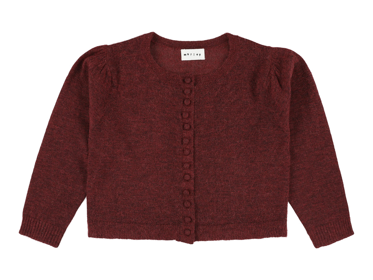 Cardigan zerah wool bordeaux