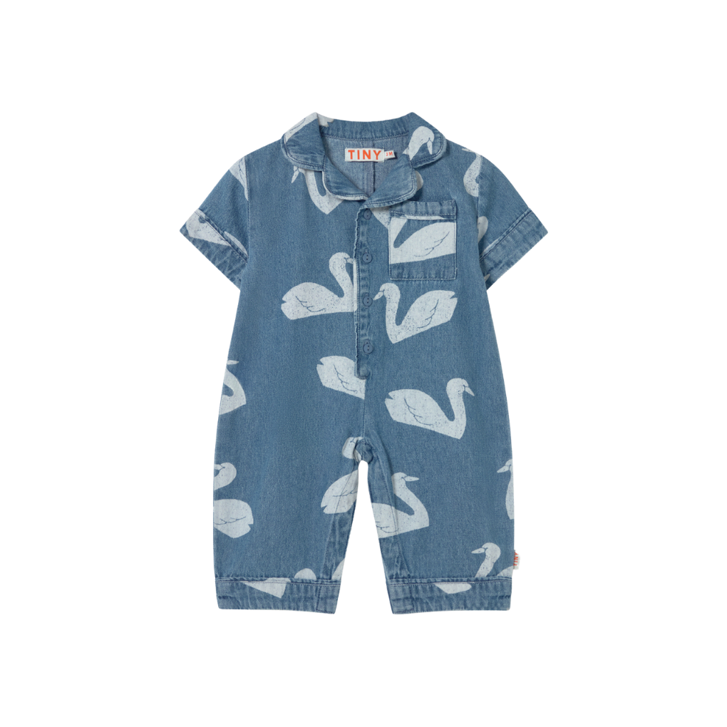 Big Swans Baby One-Piece