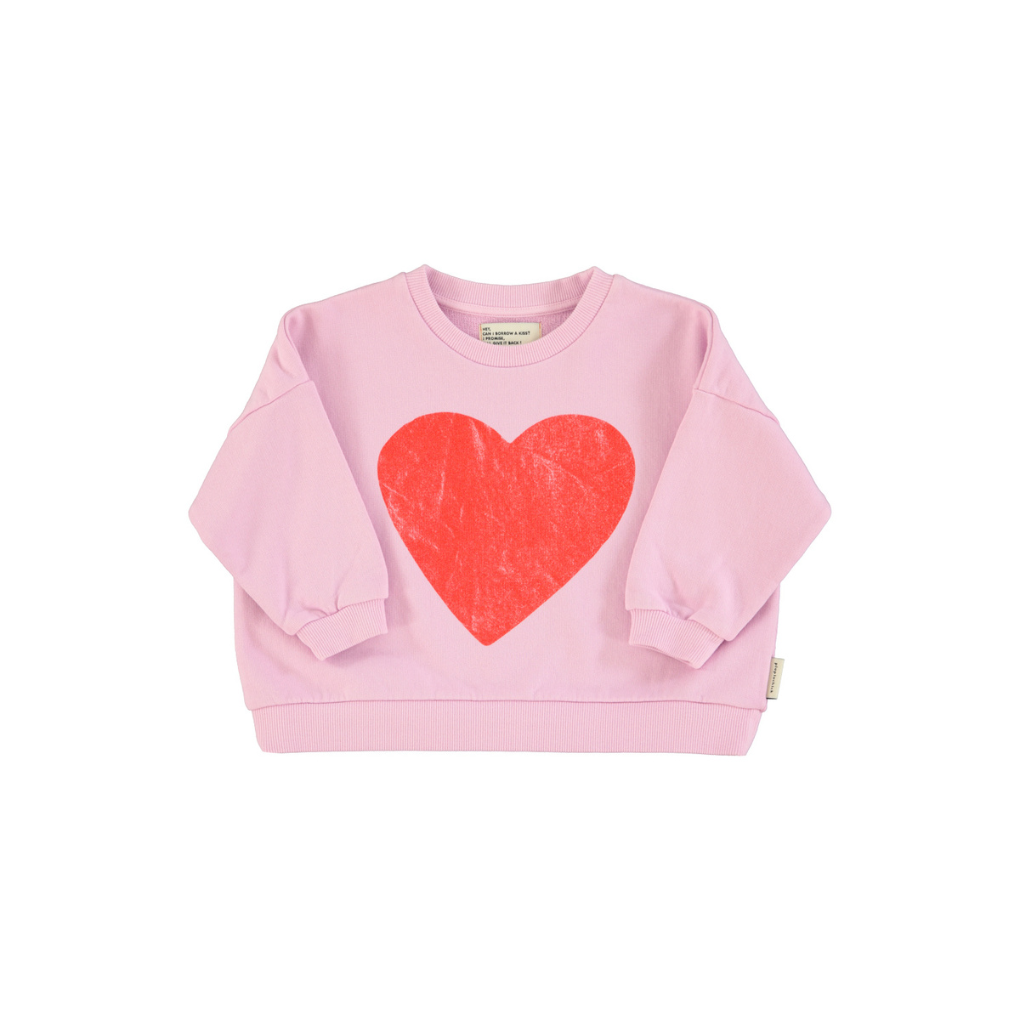 Sweatshirt Lila mit Herz