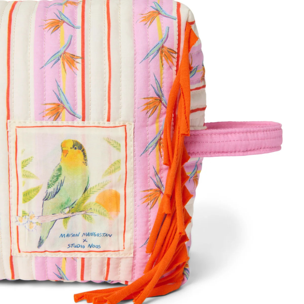 Maison Mangostan x Studio Noos Birds Toiletry Bag
