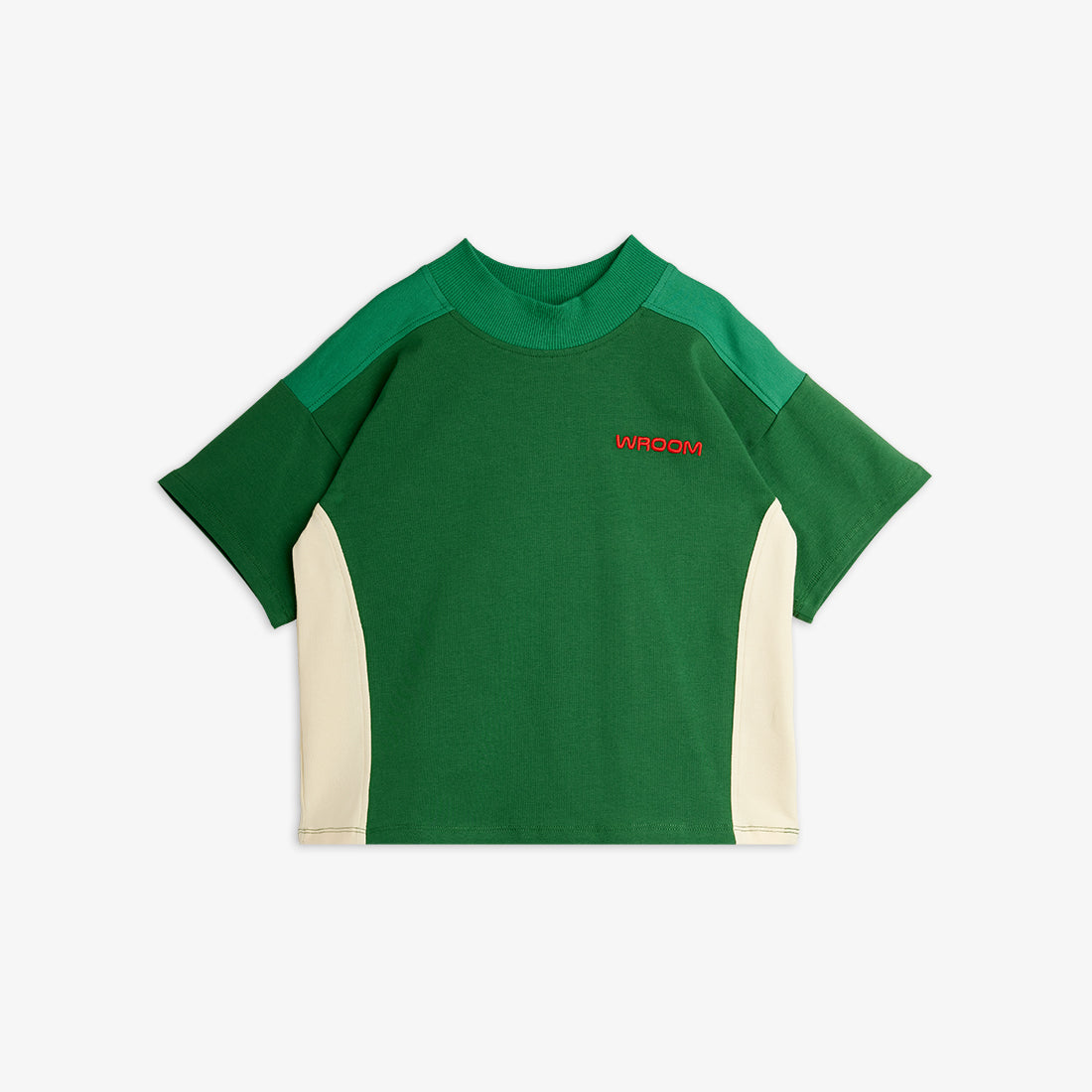 Wroom Emb Block Colored Ss Tee Green
