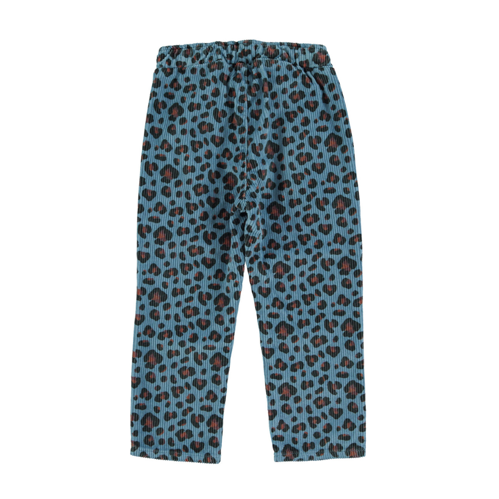 Cordhose Blau mit Animalprint