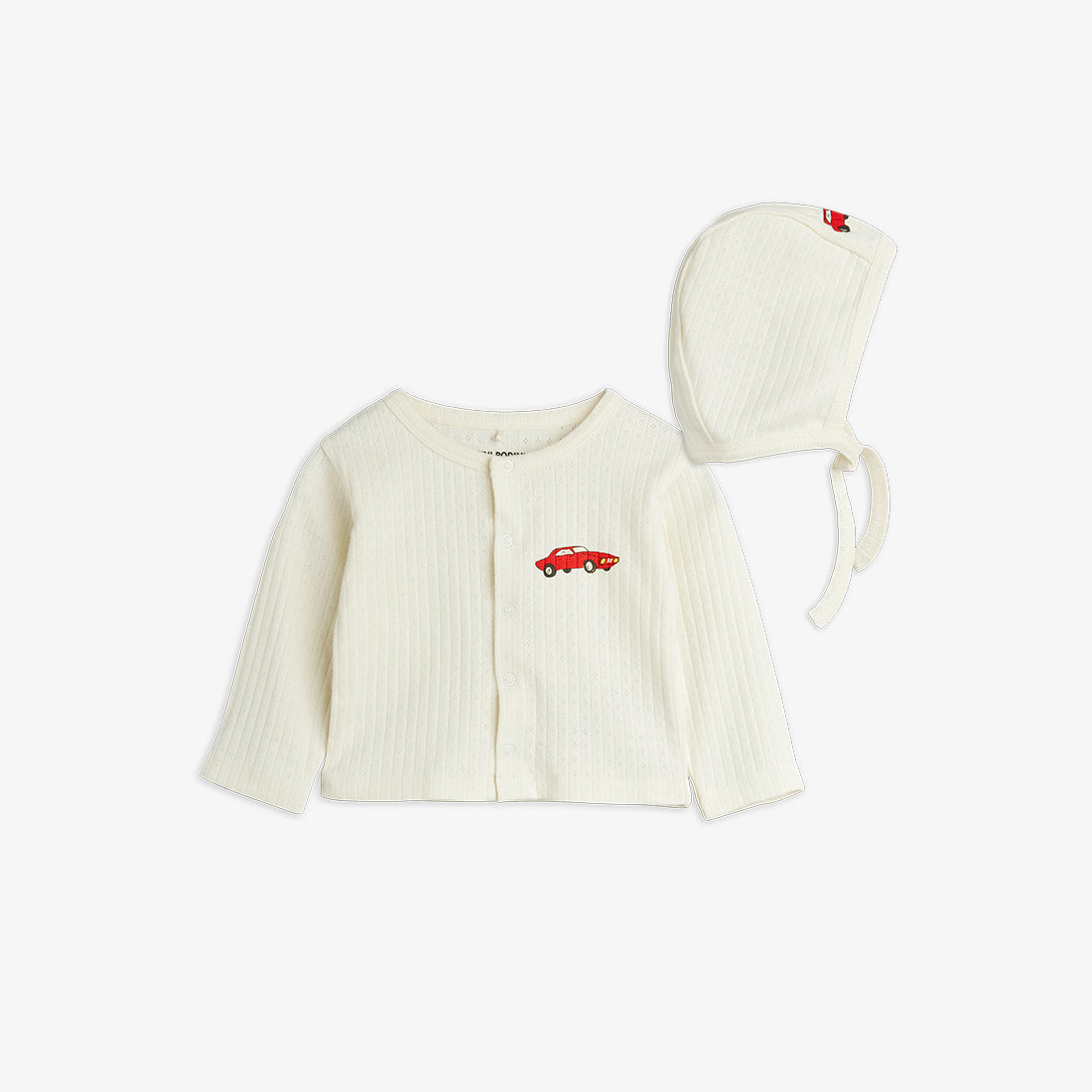 Car Sp Pointelle Baby Kit Off-white