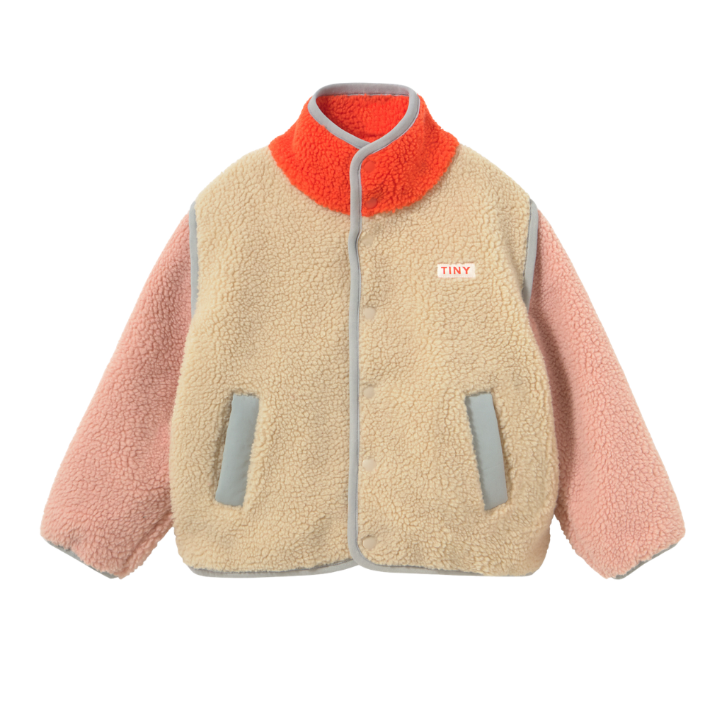 Color Block Sherpa Jacket