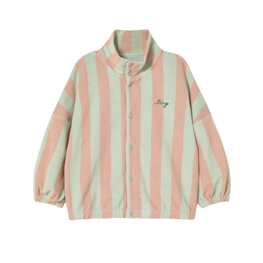 Stripes Towel Mockneck Sweatshirt