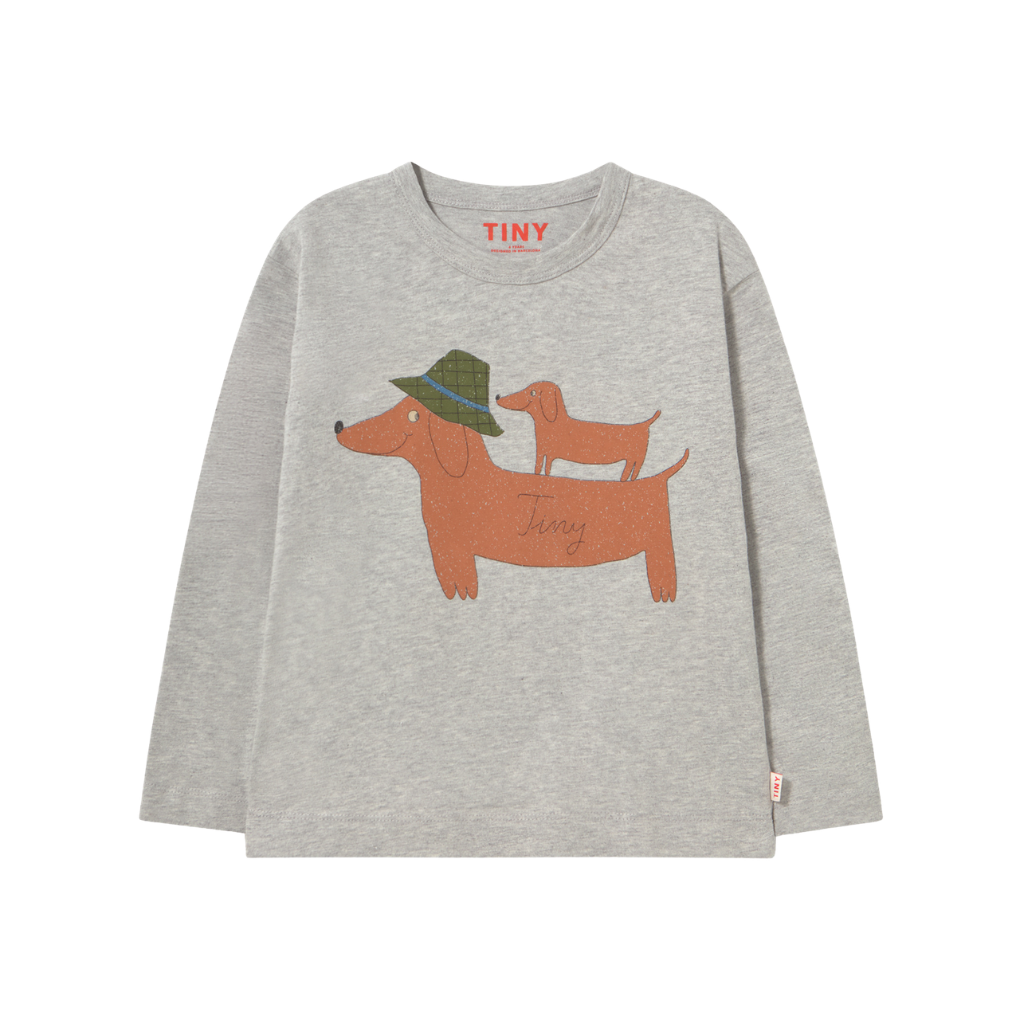 Two Dogs Graphic Sleeve Tee