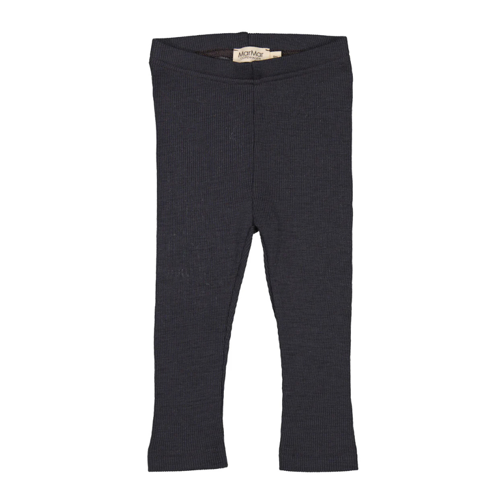 Woll-Leggings Leg Night Blue
