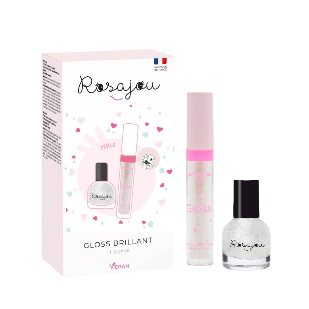 Set aus Lipgloss und Kinder-Nagellack Perle