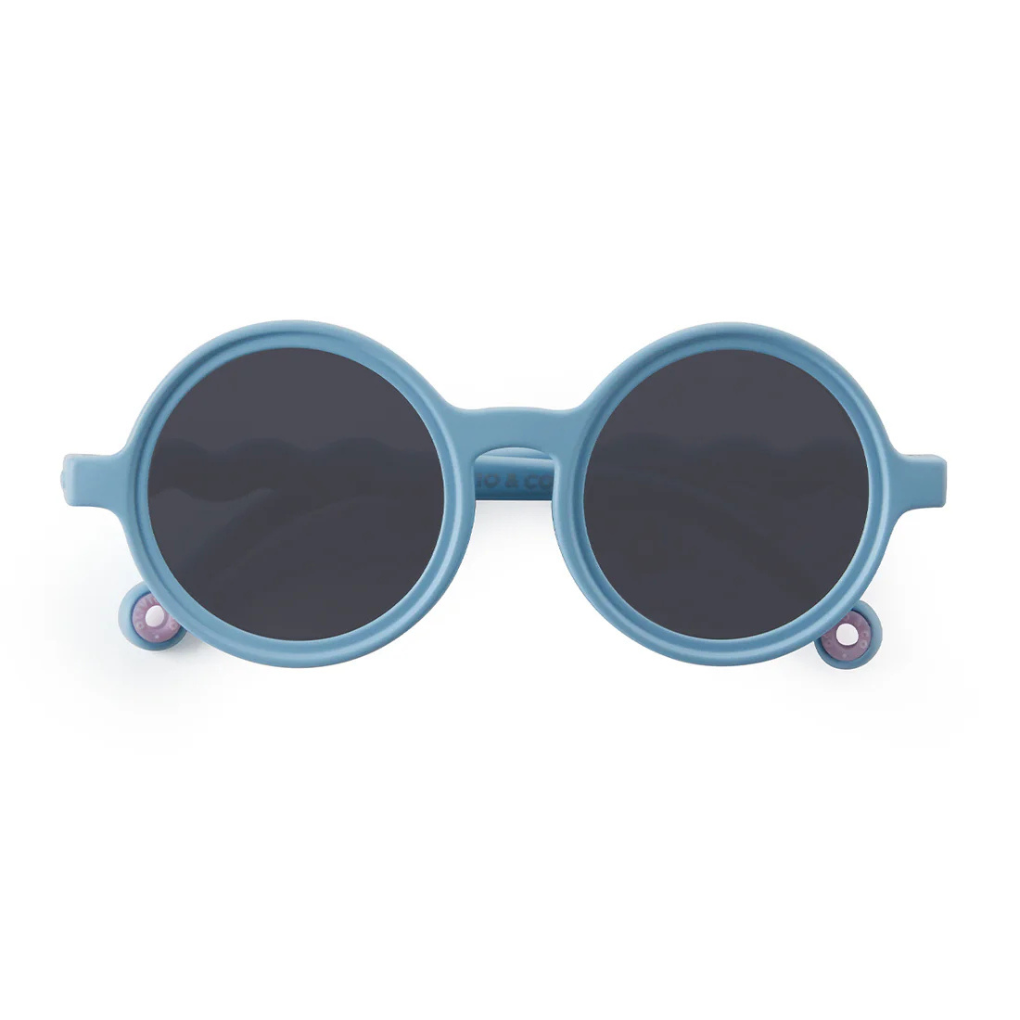 TODDLER Round Sunglasses-Coral Reef-Reef blue 18-36m