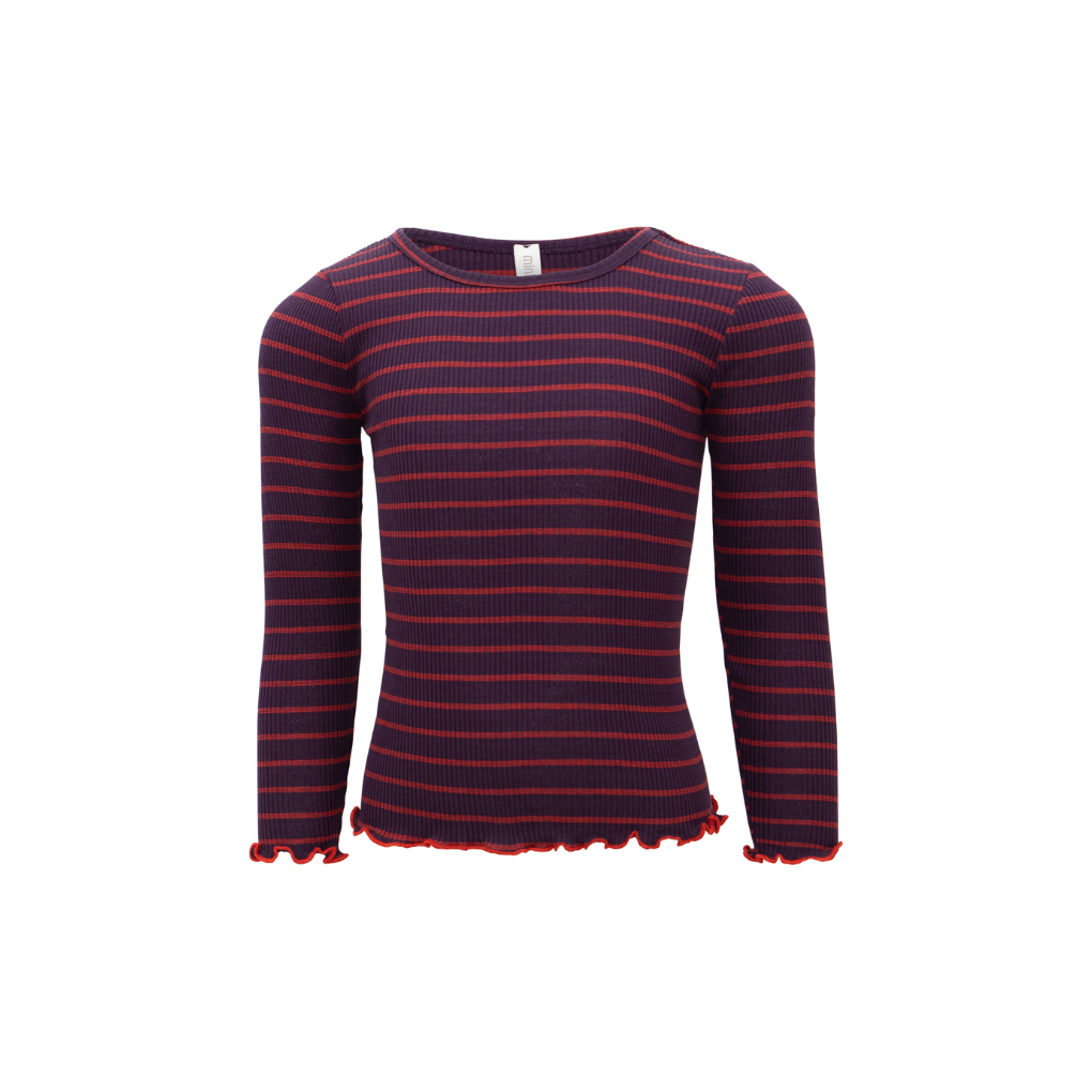 Bergen-frill – Blackberry Red Stripes