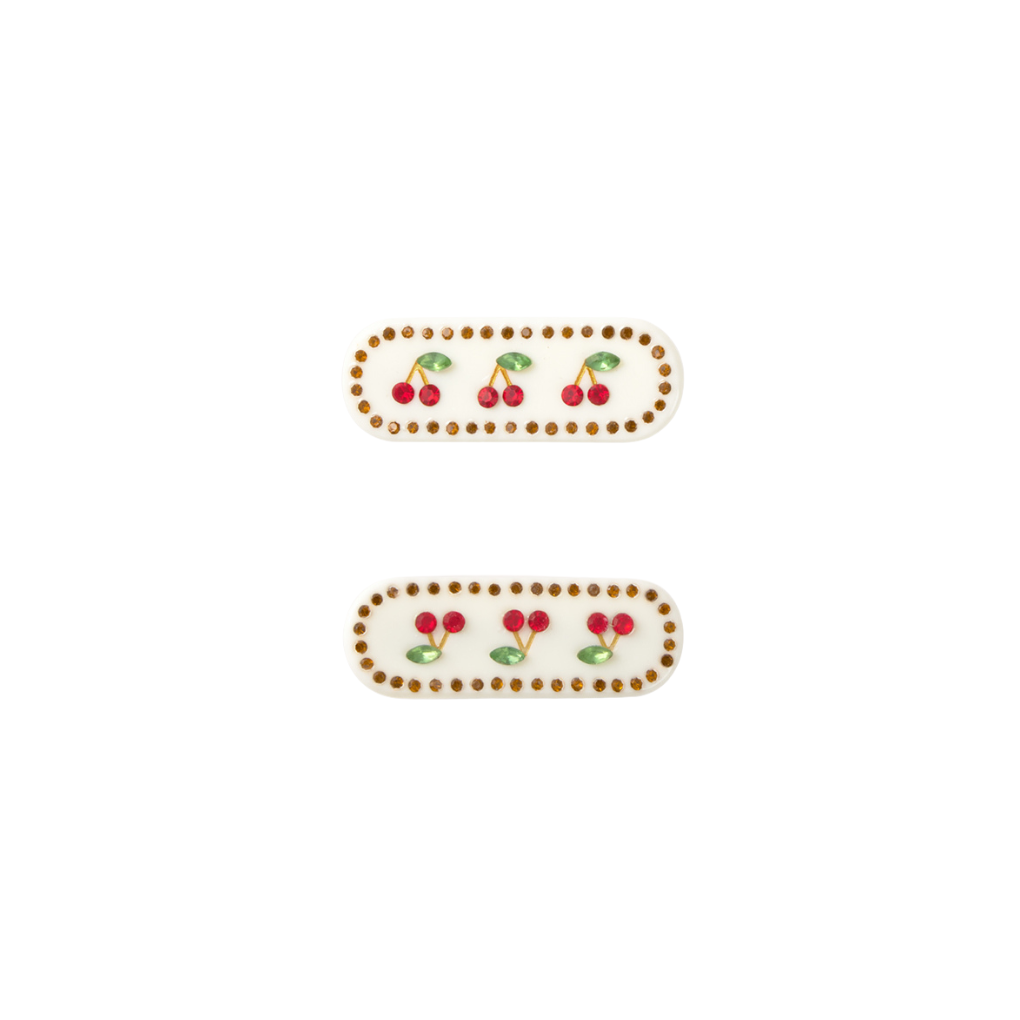 Cherries Hair Clips Set