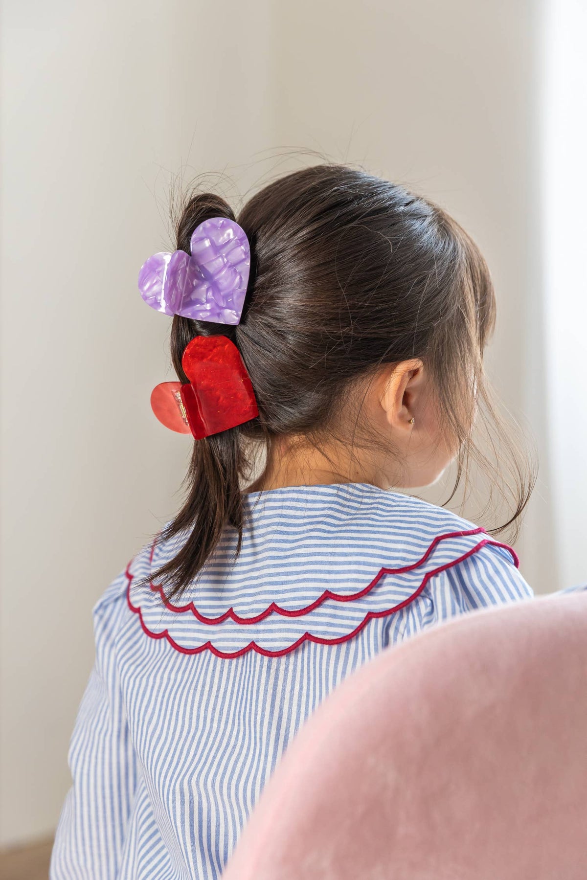 Klammer - Violettes Herz