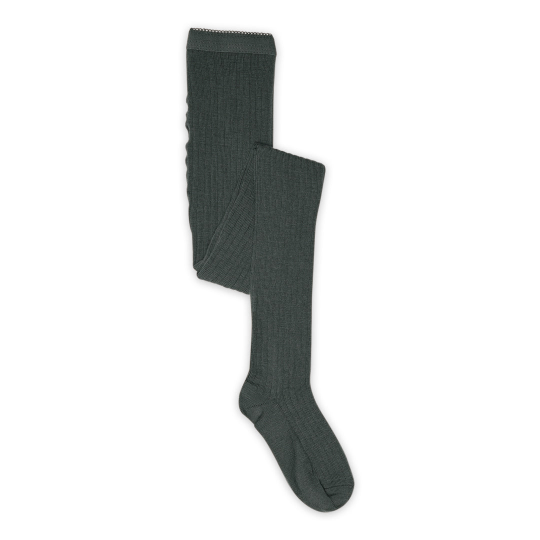 Strumpfhosen Wool Rib – Dark Forest (2344)