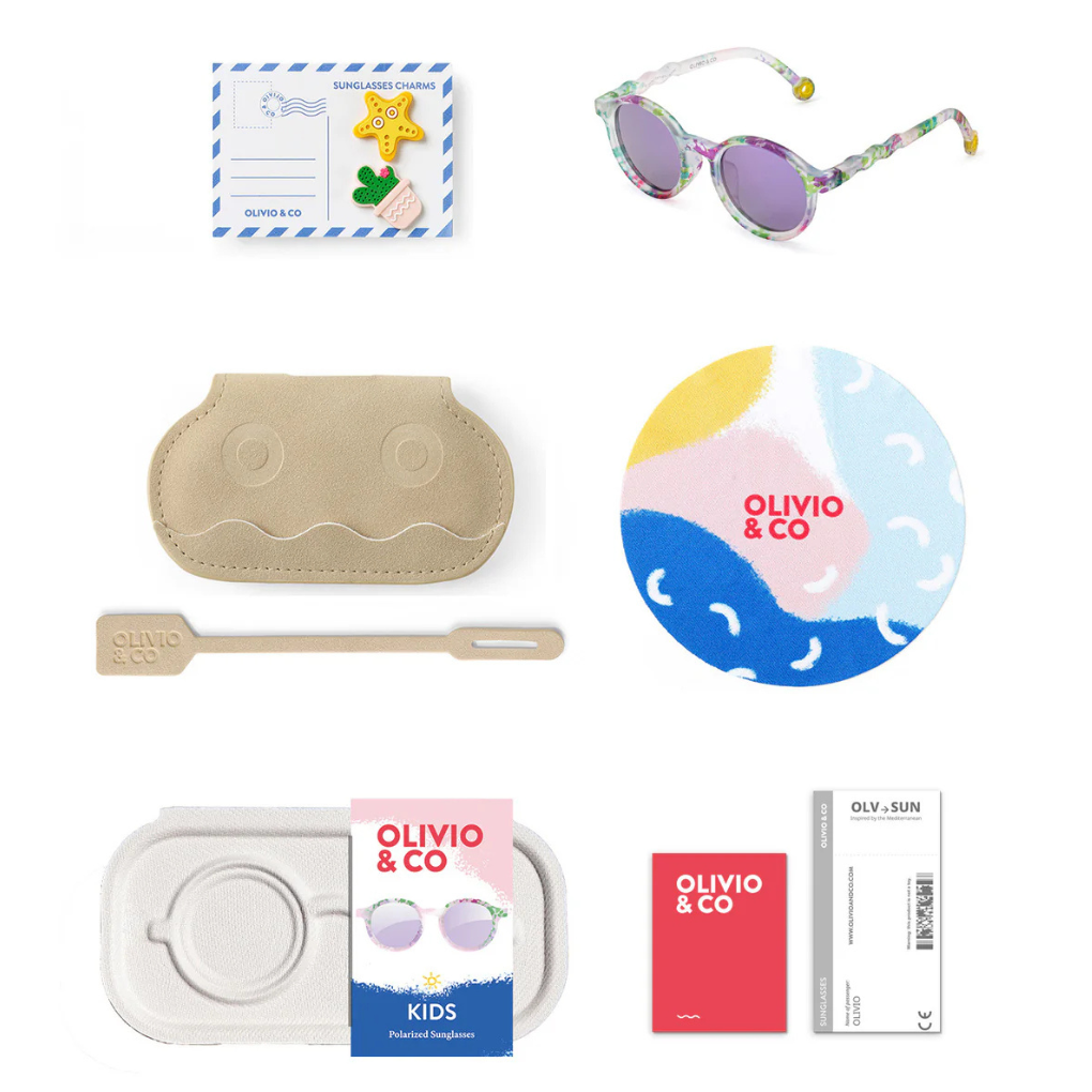 KIDS Oval Sunglasses-Classic Olivio-Wild Flower 3-5 Jahre