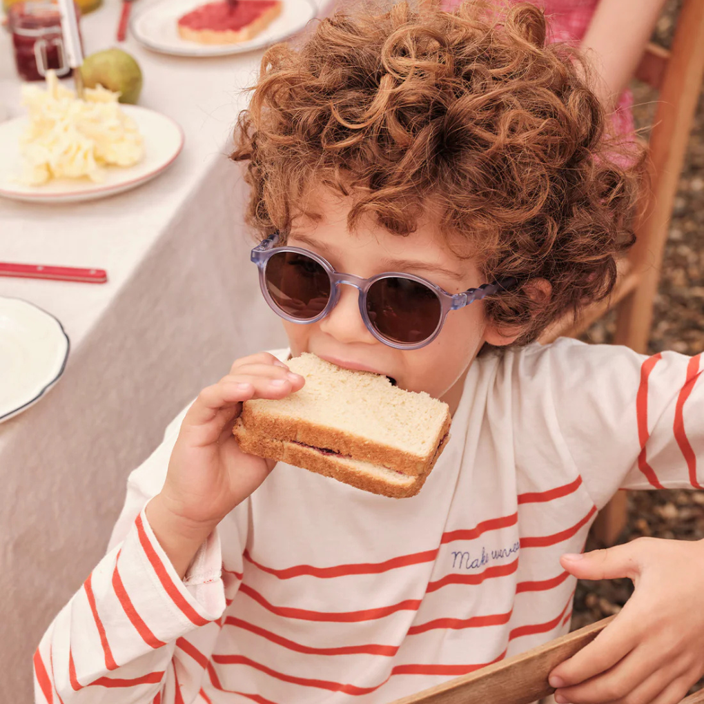 KIDS Oval Sunglasses-Breakfast Art-Blueberry 3-5 Jahre