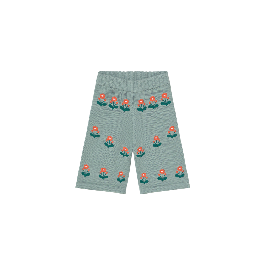 Strickhose Blumen