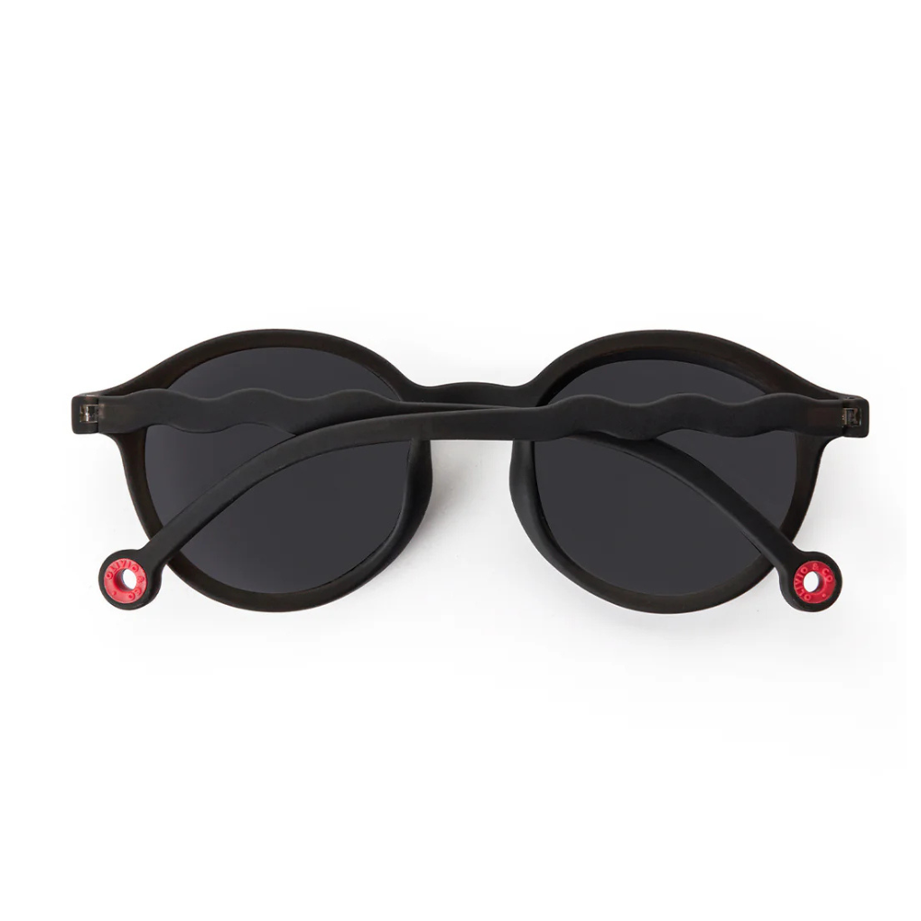 Kids Oval Sunglasses-Classic Olivio-Squid Black 2-4 Jahre