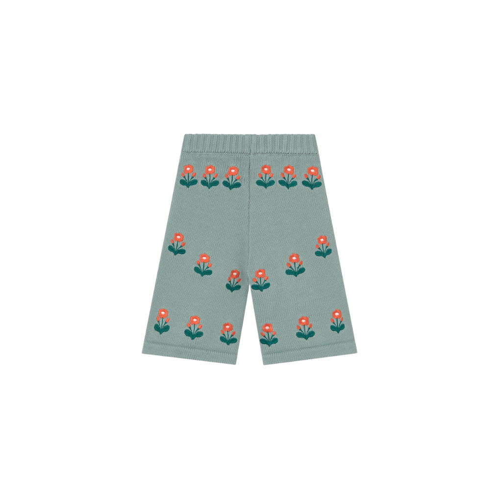Strickhose Blumen