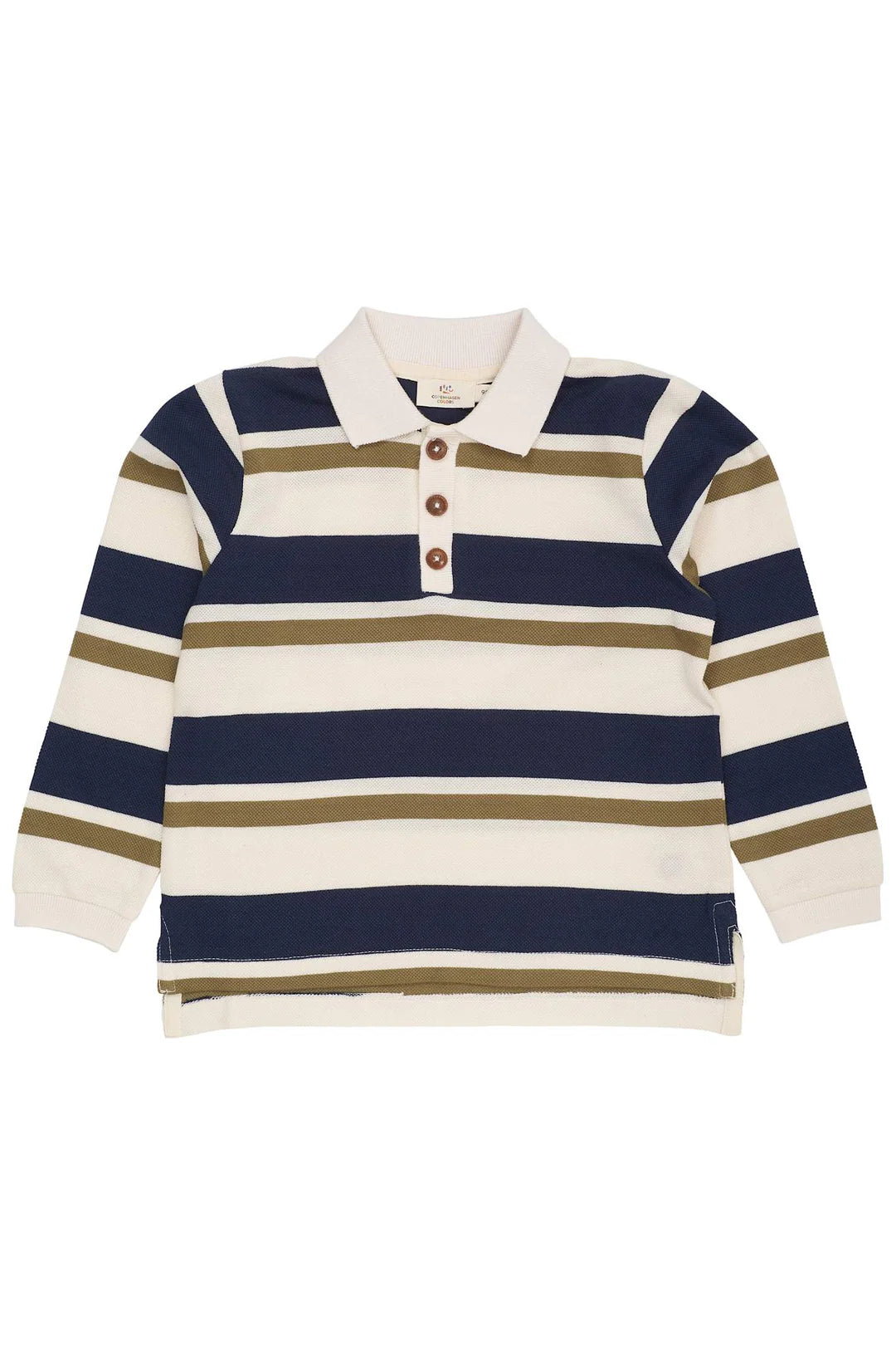 Gestreiftes Piqué-Poloshirt langarm