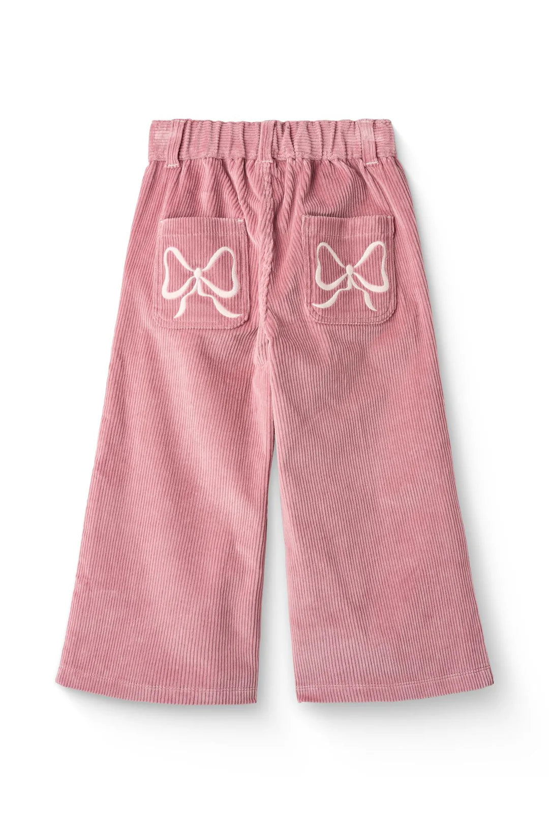Cordhose mit Schleifenstickerei