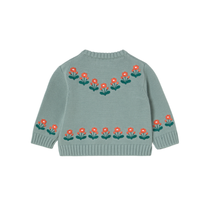 Strickjacke Blumen