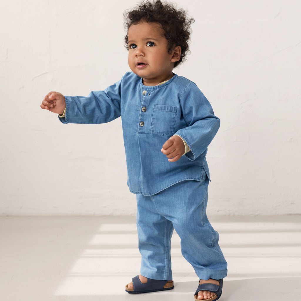 Hose Panto Blue Denim