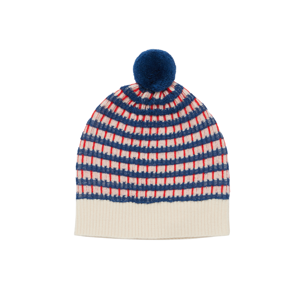 Multi Hat Ecru/Deep Indigo/Classic Red