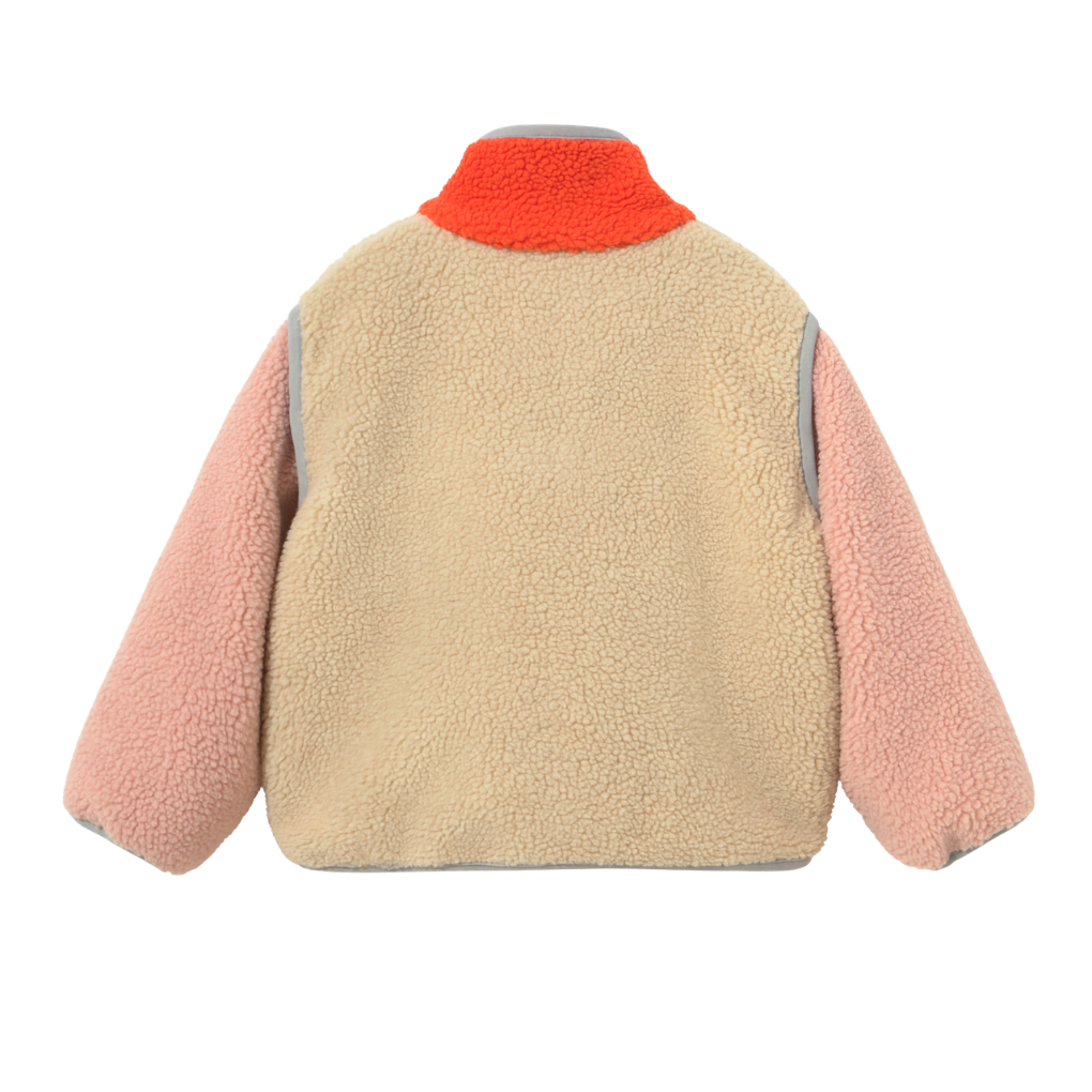 Color Block Sherpa Jacket