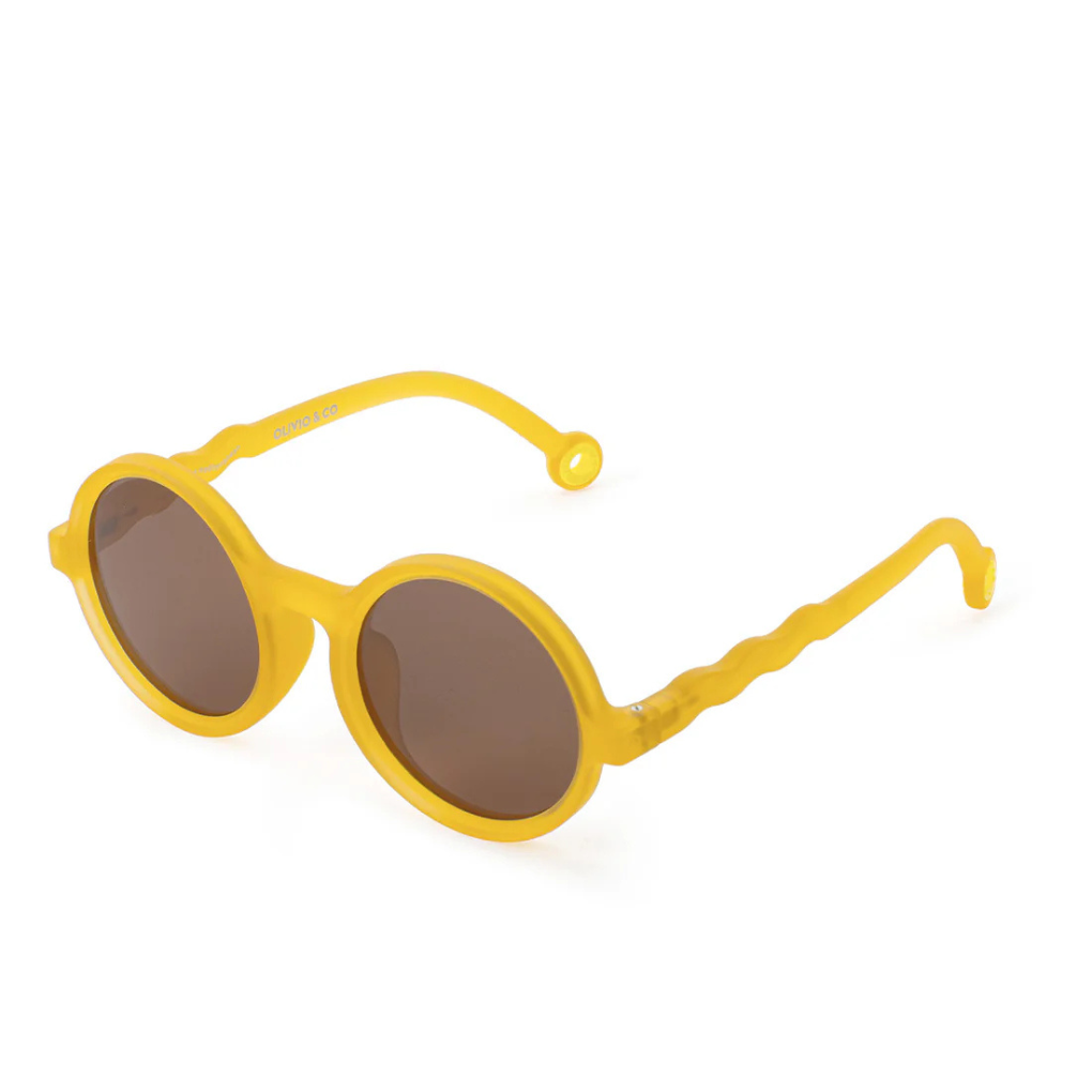KIDS Round Sunglasses-Citrus Garden-Citrus Yellow 3-5 Jahre