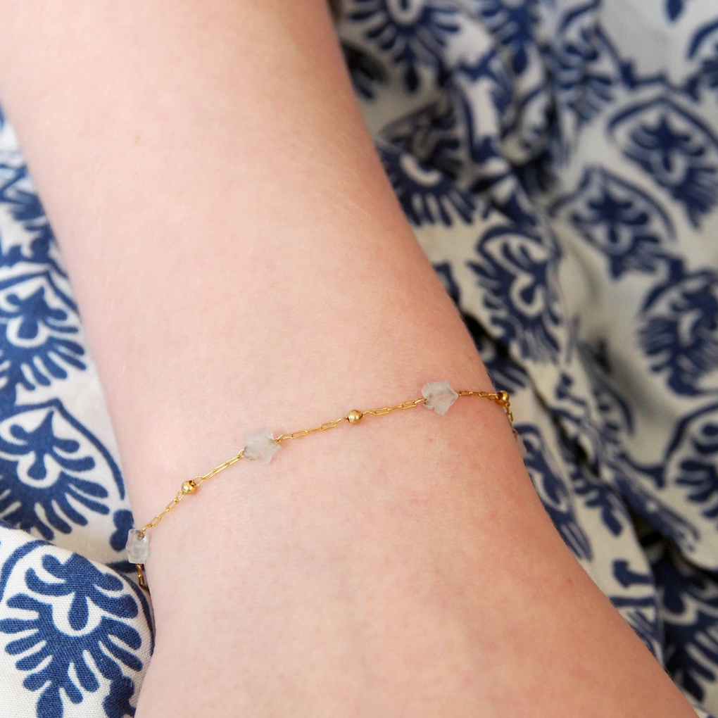 Sternen-Armband weiss