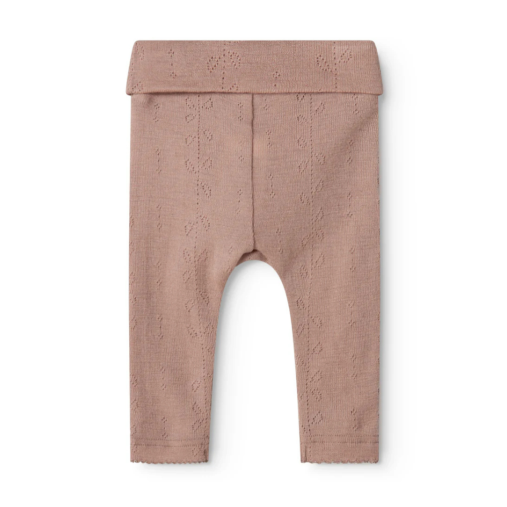 Hose Piva Wool Pointelle Burnt Rose