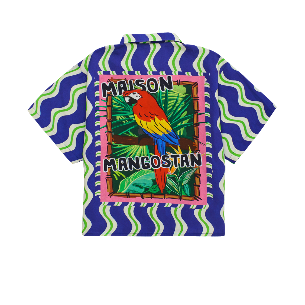 Loros Wavy Shirt Blue