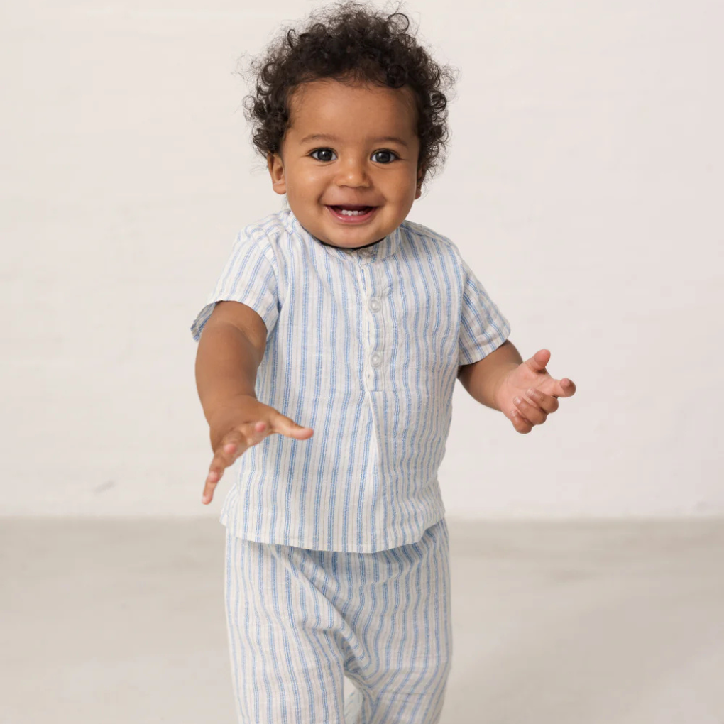 Shirt Totoro Surf Blue Stripe