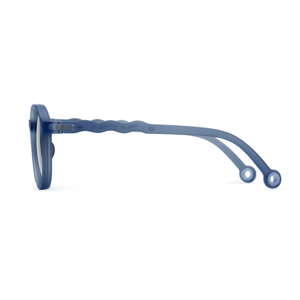 JUNIOR Oval Sunglasses-Seaside Stripes-Navy Blue 5-12 Jahre