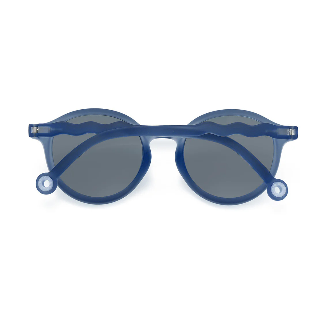 JUNIOR Oval Sunglasses-Seaside Stripes-Navy Blue 5-12 Jahre