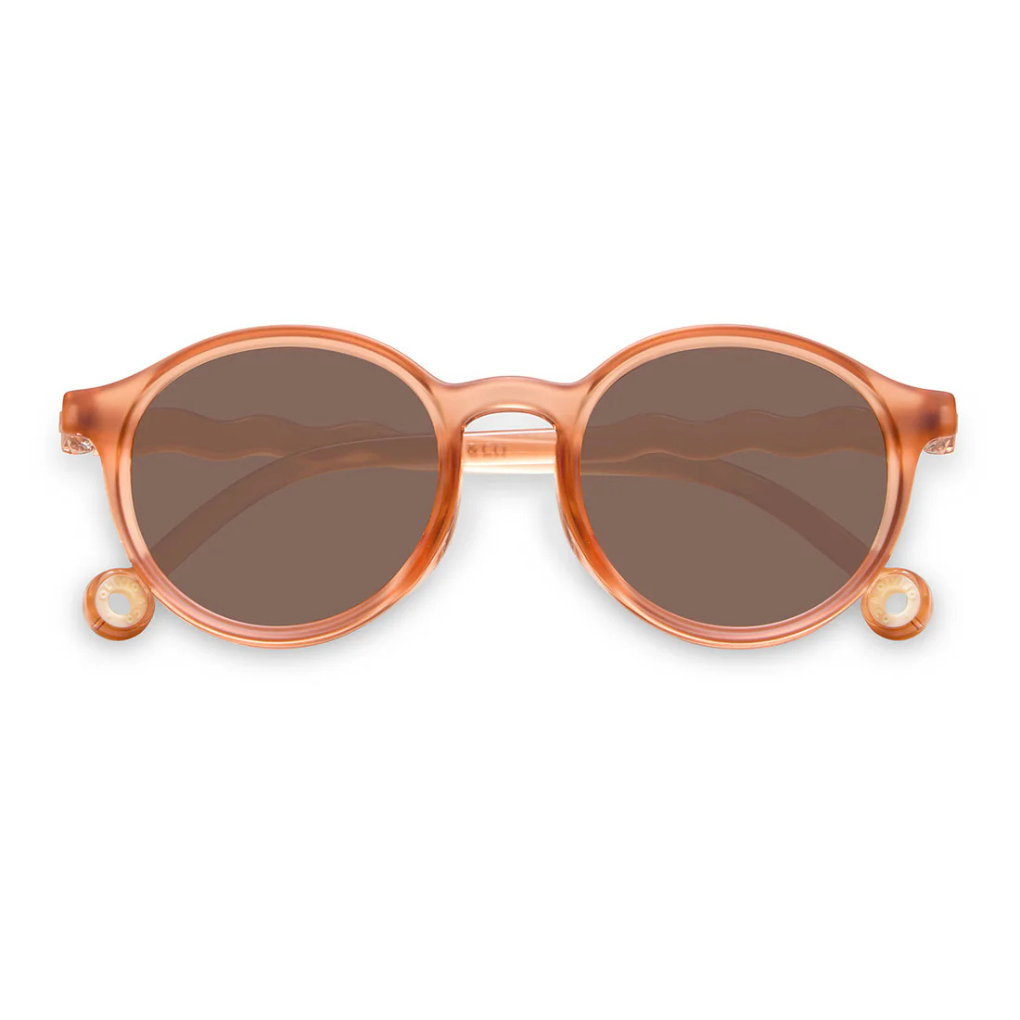 JUNIOR Oval Sunglasses-Breakfast Art-Fig Pink 5-12 Jahre