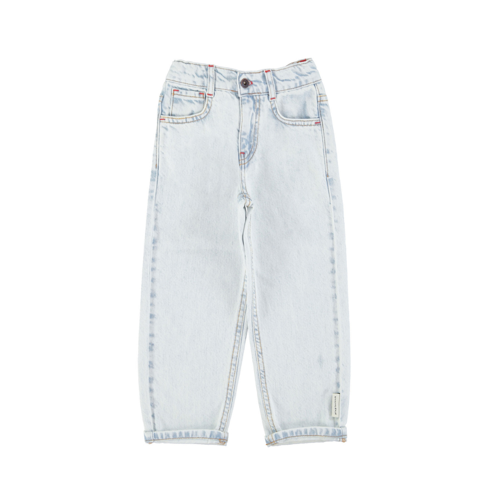 Unisex Jeans Washed light blue denim