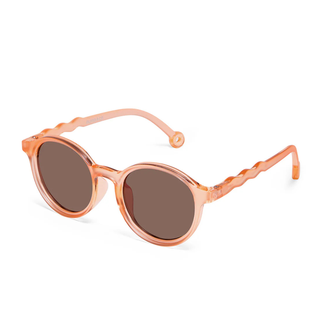 KIDS Oval Sunglasses-Breakfast Art-Fig Pink 3-5 Jahre