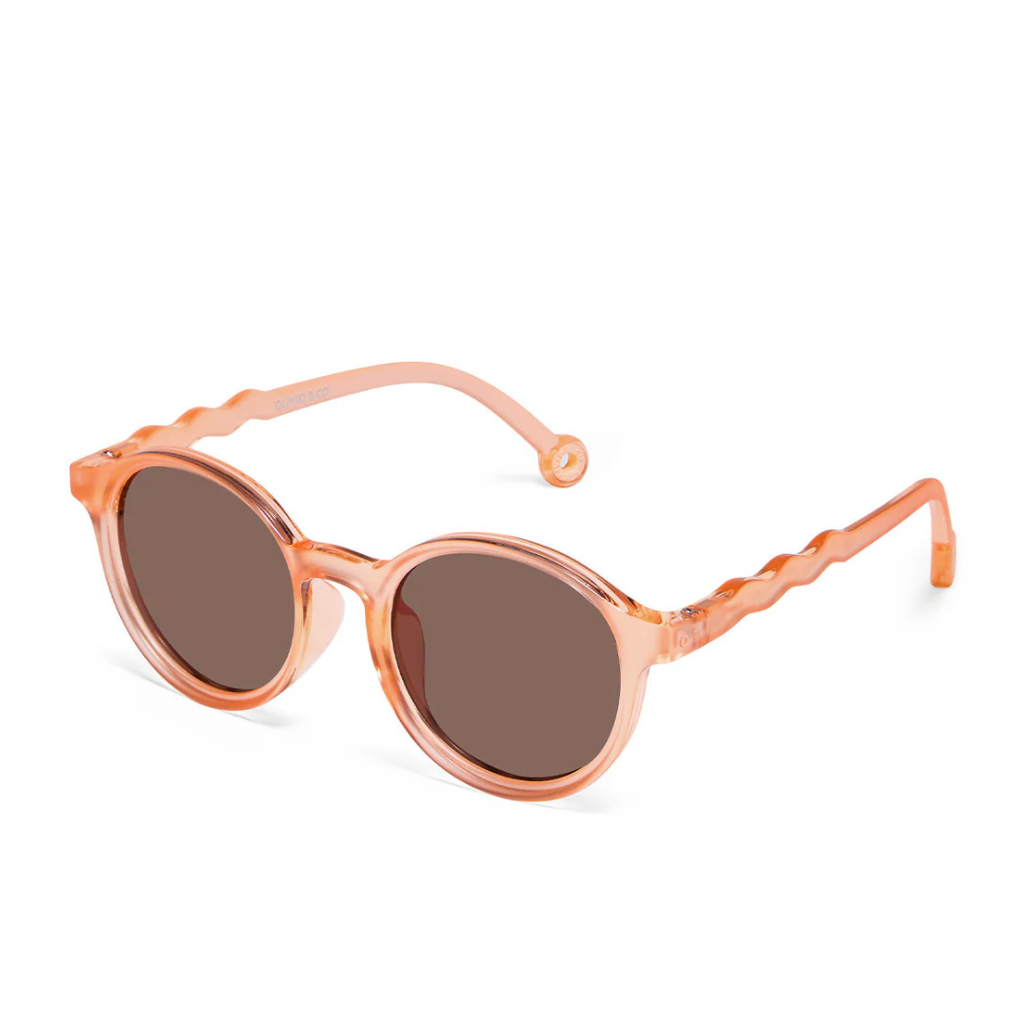 JUNIOR Oval Sunglasses-Breakfast Art-Fig Pink 5-12 Jahre