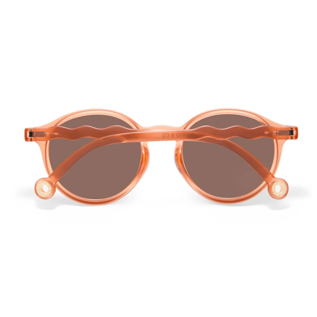 KIDS Oval Sunglasses-Breakfast Art-Fig Pink 3-5 Jahre